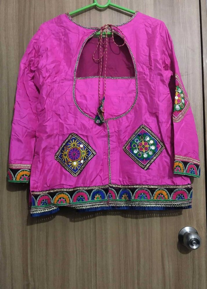 Pink Embroidered Blouse