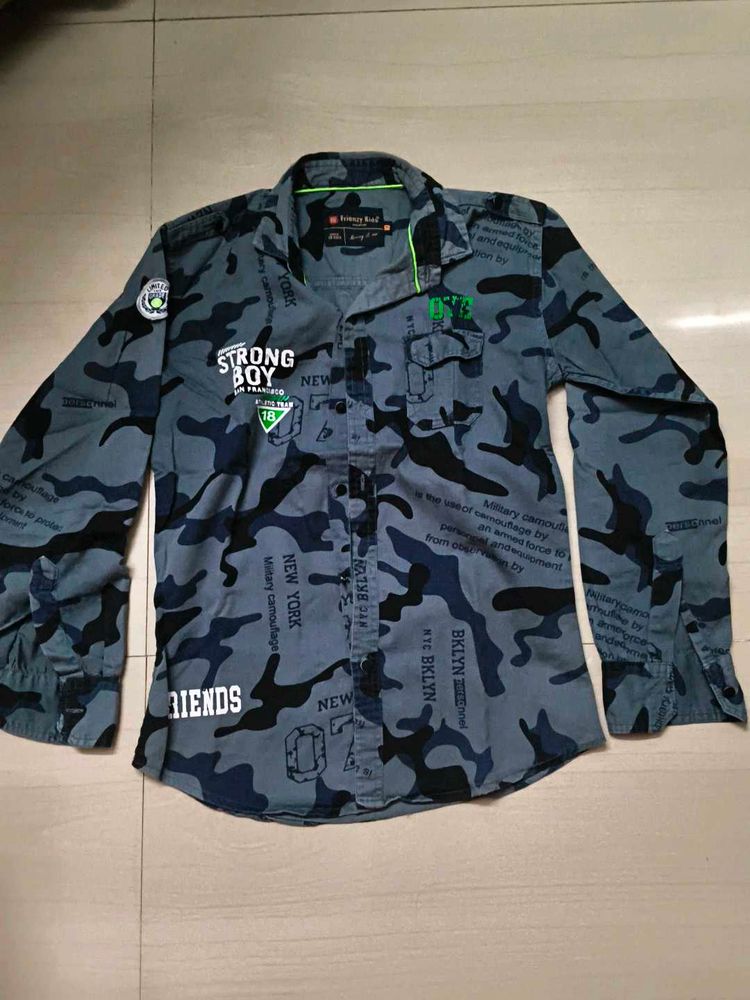 Cool Camo Print Shirt