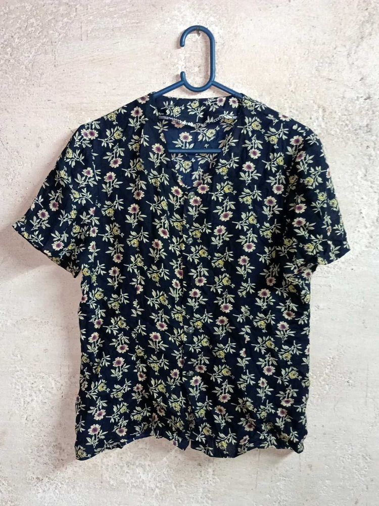 Ladies Fashion Casual Shirt Top Multicolour