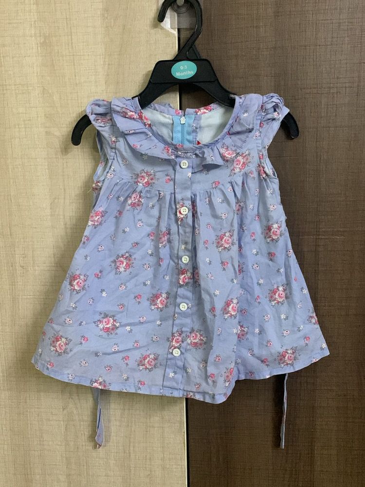 Cotton Dress With Lining And Zip