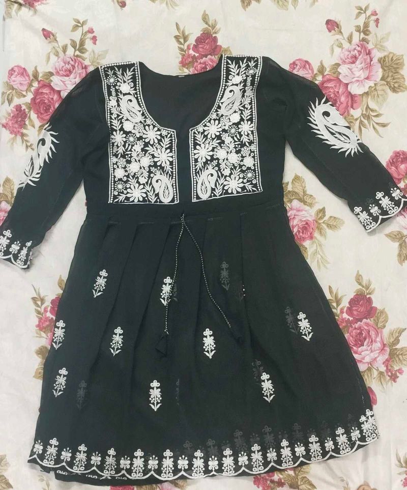 Black Chikankari Top At 99⭐