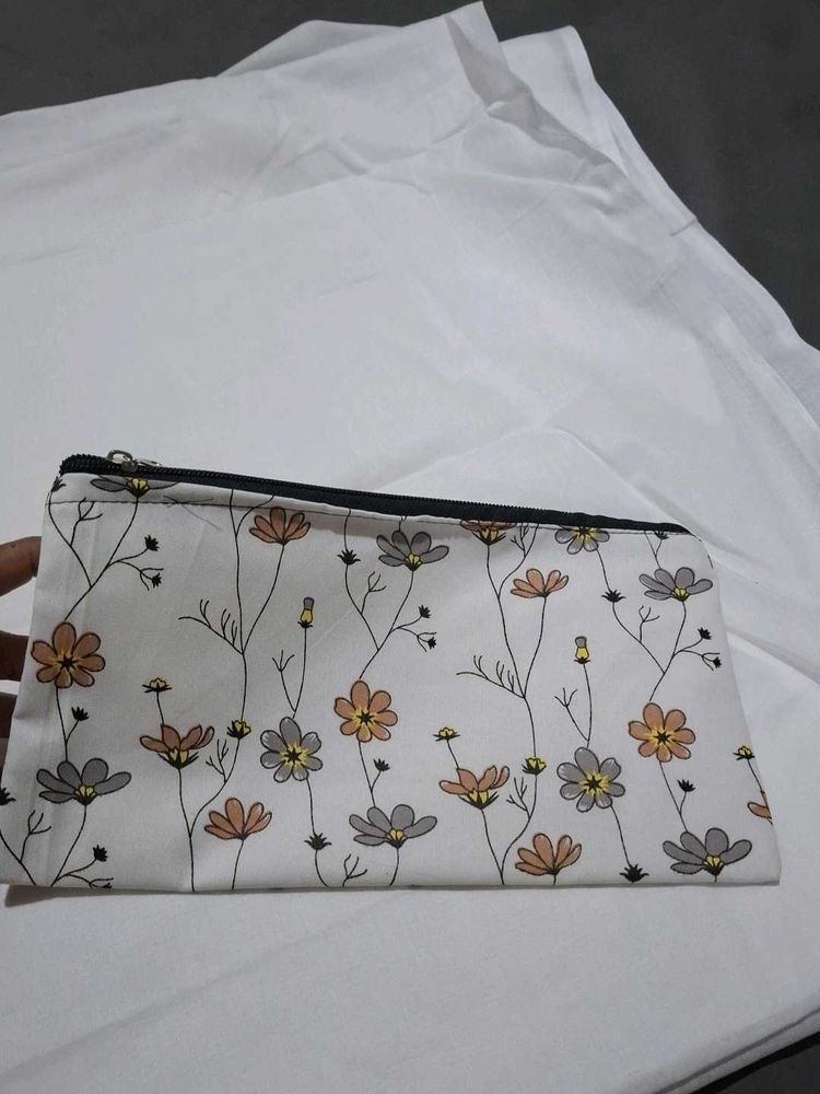 Floral Zipper Pouch