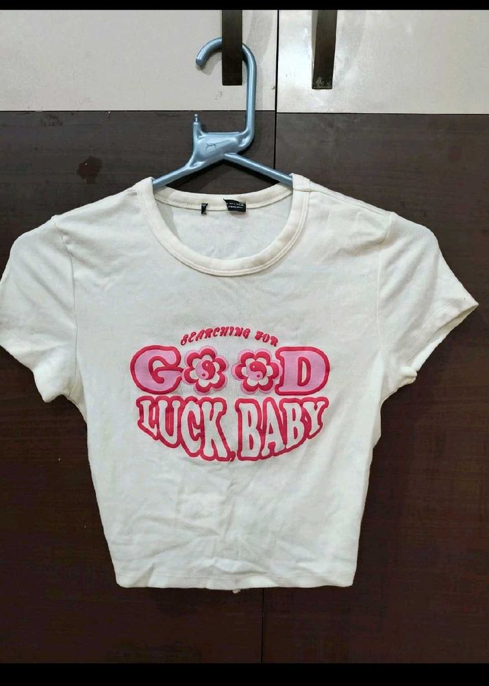 Good Luck Baby Crop Top ( It&#39;s Backless 🤫)