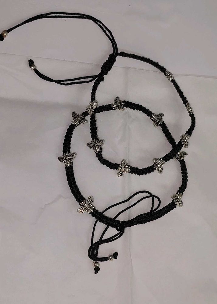 Boho Bee Anklets Set