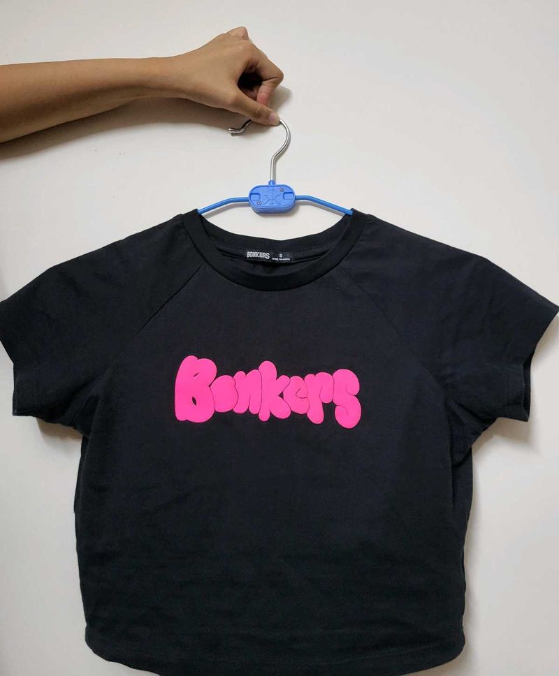 Bonkers Black Baby Tee