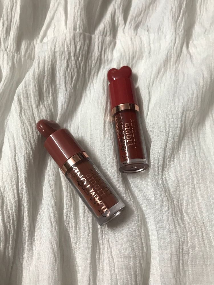 pack of 2 liquid lipsticks (mini) RED AND NUDE