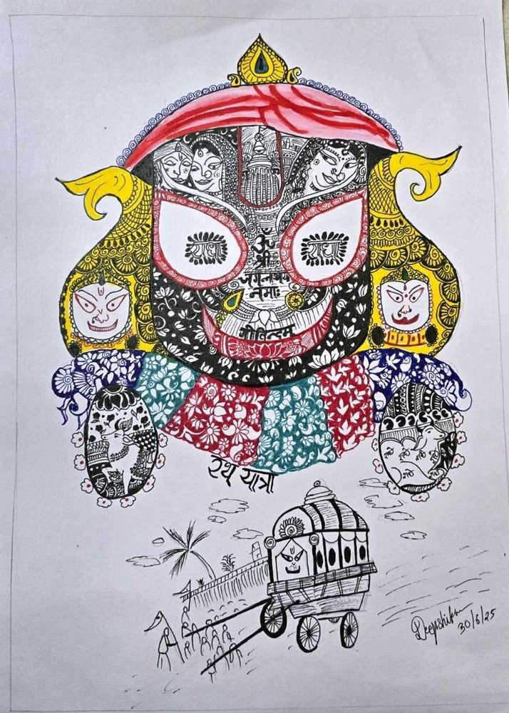 Jagannath Painting ⭕️❗️❗️⭕️