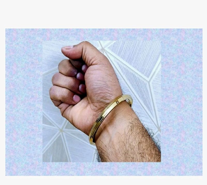 Gold Plated Pure Punjabi Kada