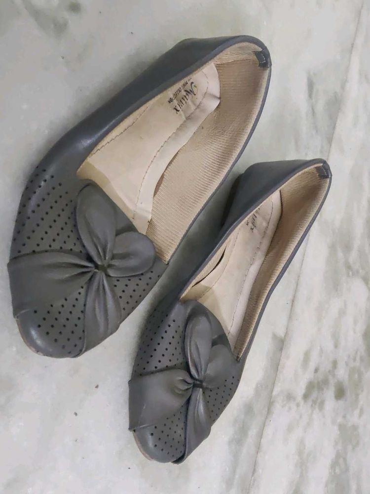 Grey Colour Footwear