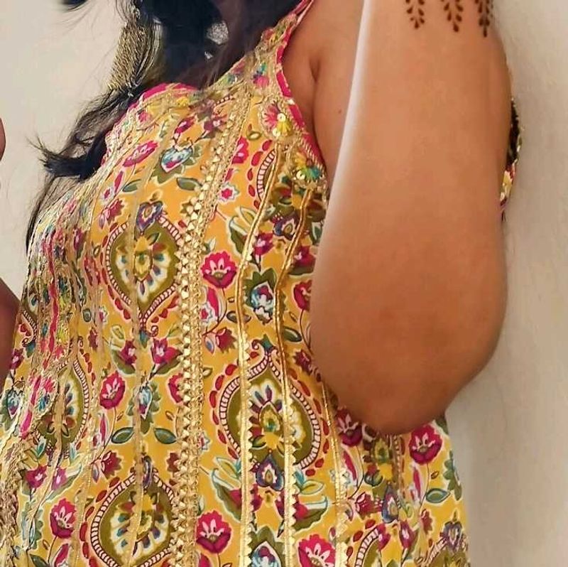 Floral Print Sharara