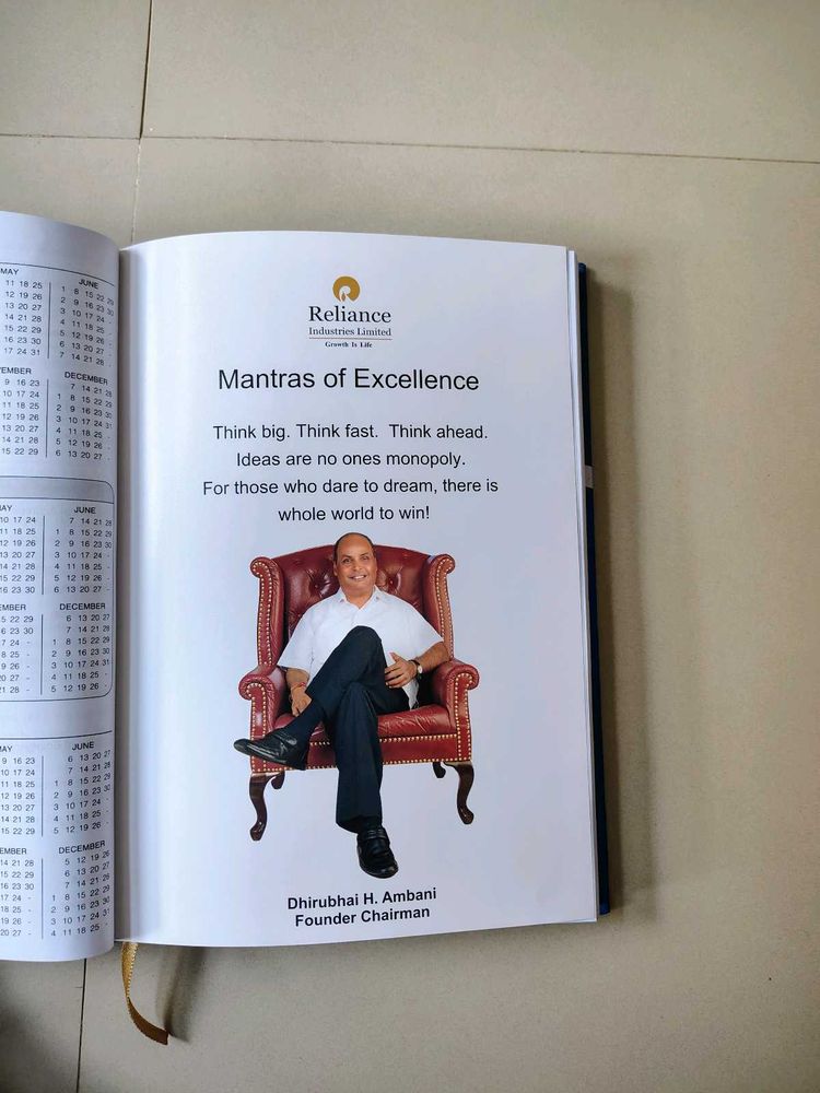 Reliance Mantras of Excellence Diary