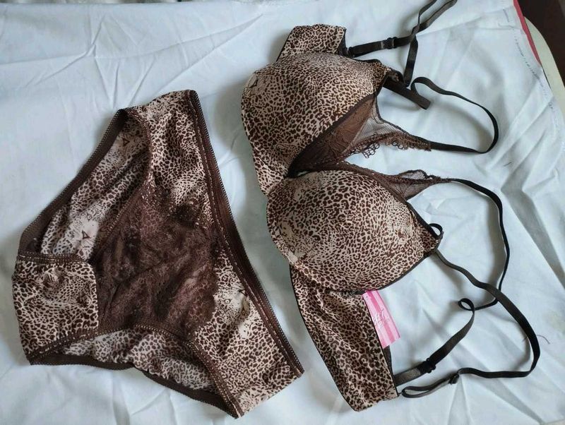 Leopard Print Lingerie Set