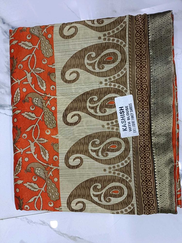 Beautiful printed saree