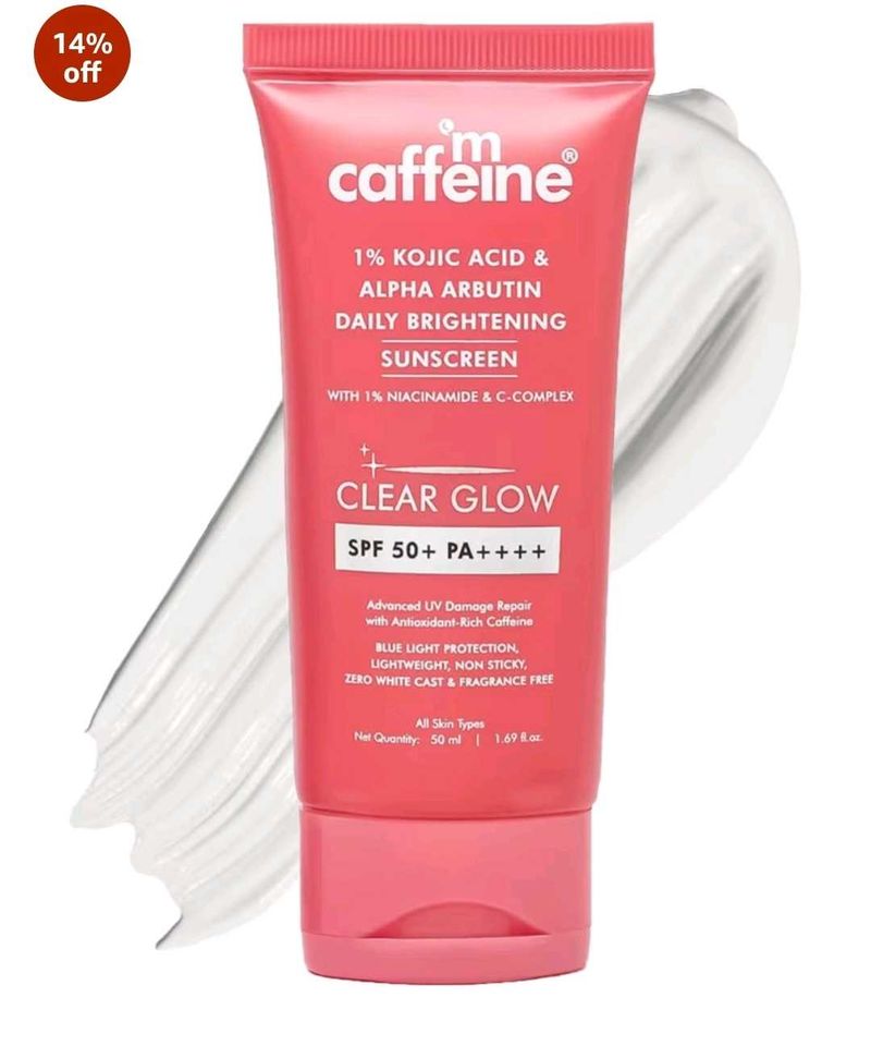 mCaffeine CLEAR GLOW Daily Brightening Sunscreen