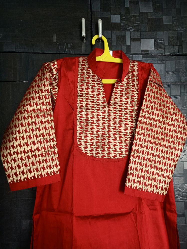New Red Kurtaa