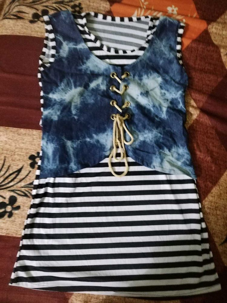 Striped &amp; Tie-Dye Top