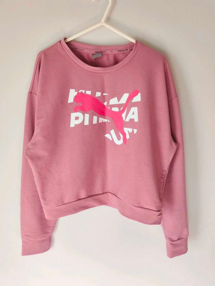 Puma Pink Graphic Sweatshirt