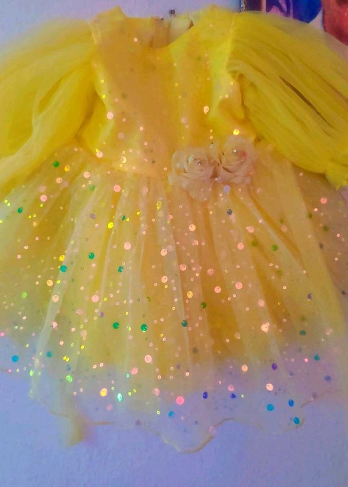 Adorable Yellow Party Dress