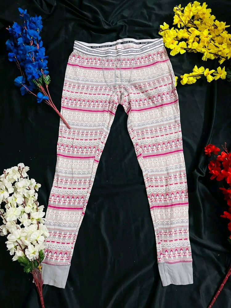 Victoria&#39;s Secret Grey Printed Pjs