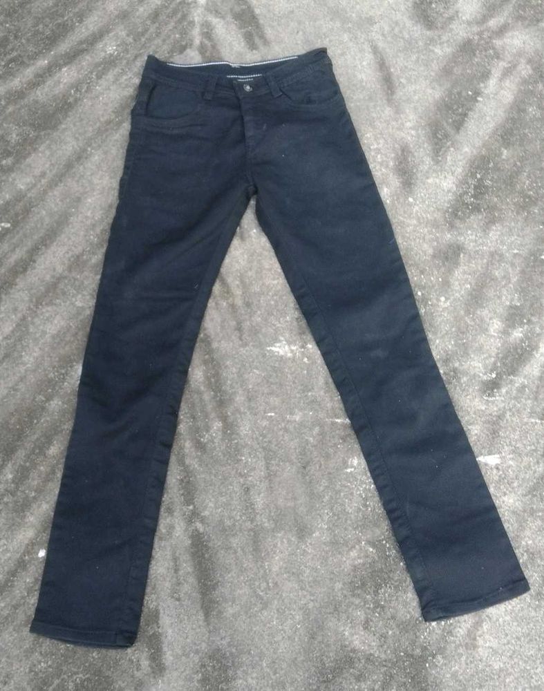 Classic Dark Wash Denim Jeans