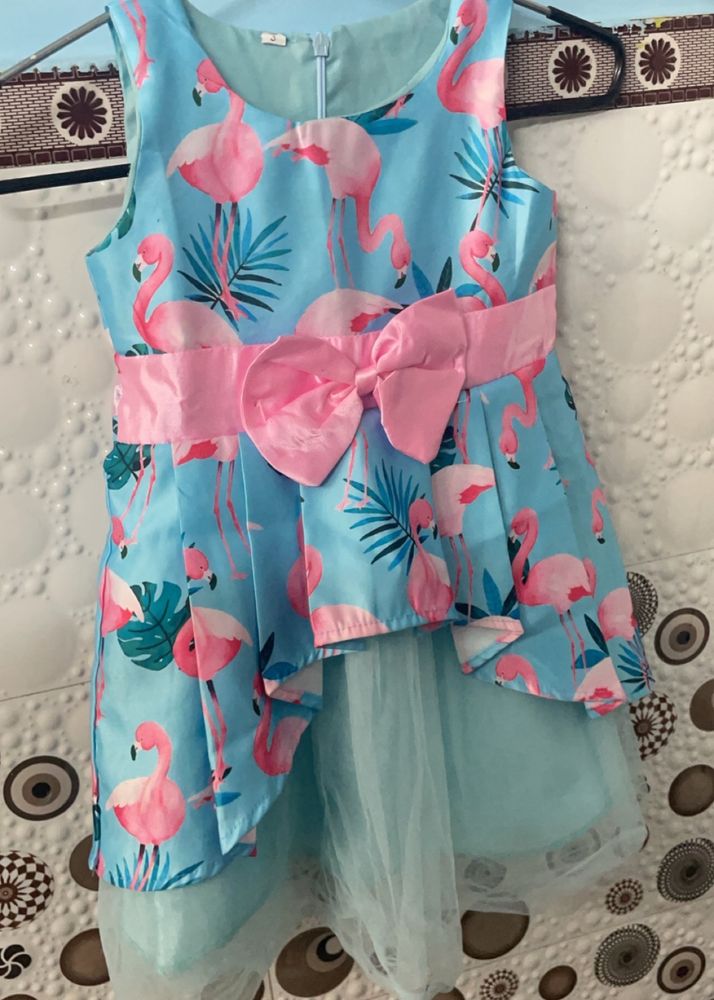 Blue Colour Frok For Baby Girl