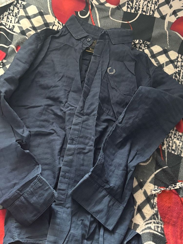 Fred Perry Blue Shirt