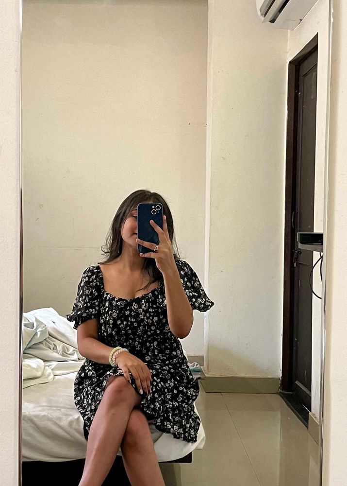 Black Fit and Flare Dress