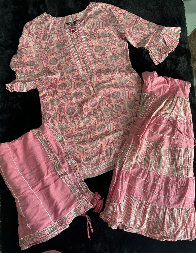 Floral Print Kurta Set