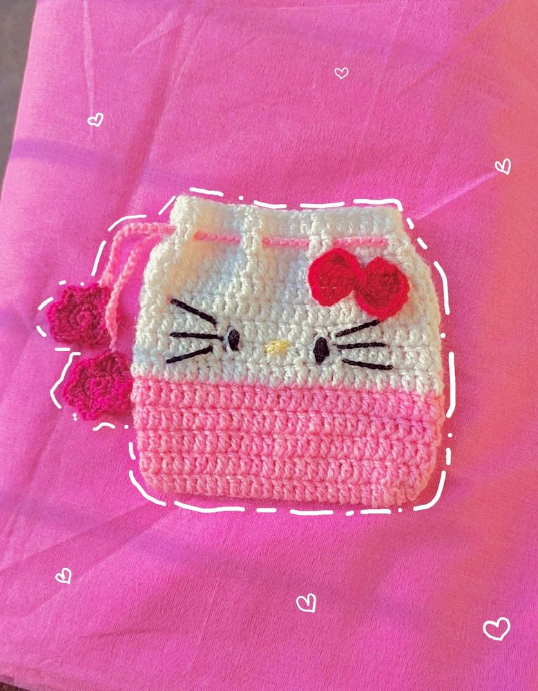 HELLO KITTY DRAWSTRING POUCH