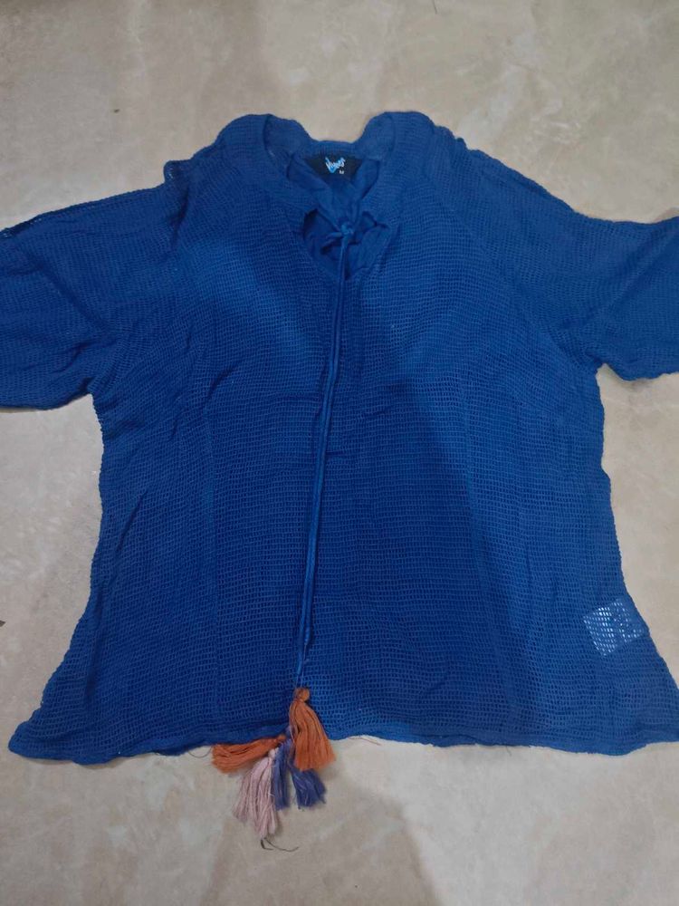 4 Top Combo Boho Blue Tassel