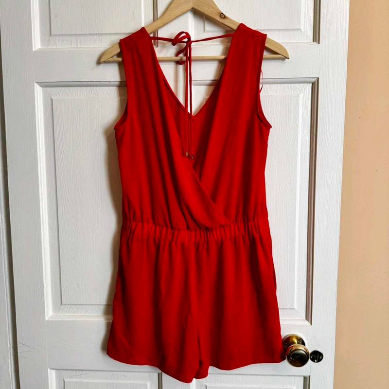 Red Playsuit