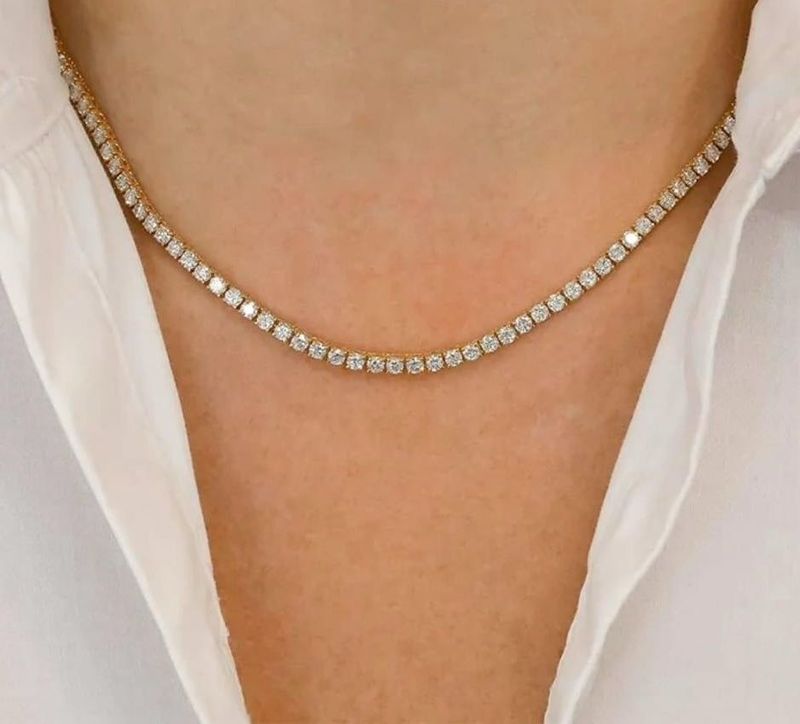 Tennis Necklace Anti-tarnish