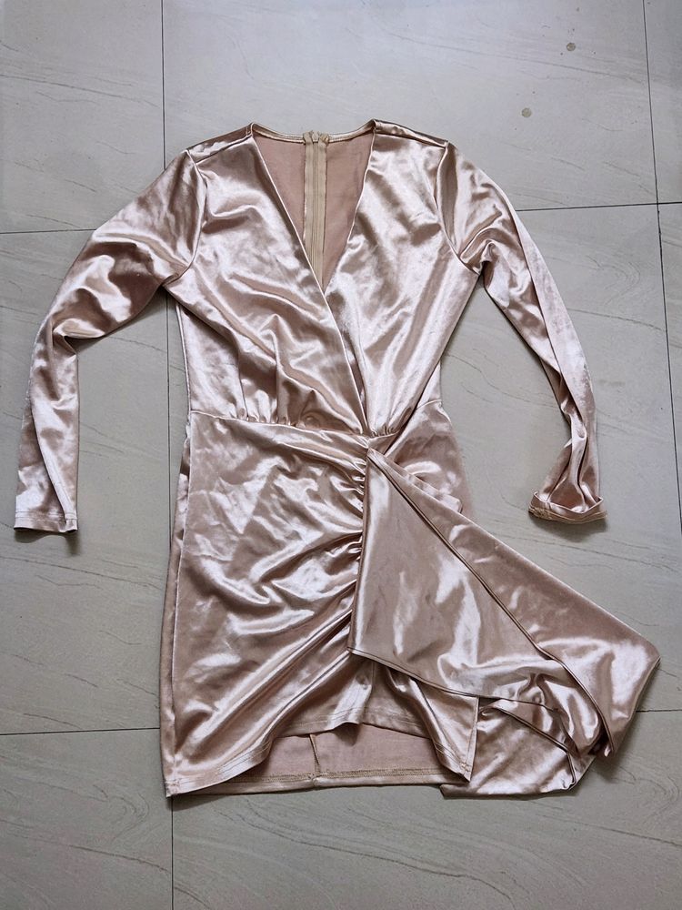 Satin Short Dress