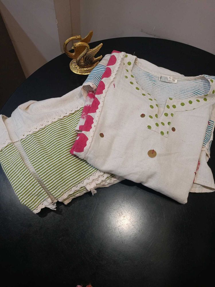 cotton kurta pant set