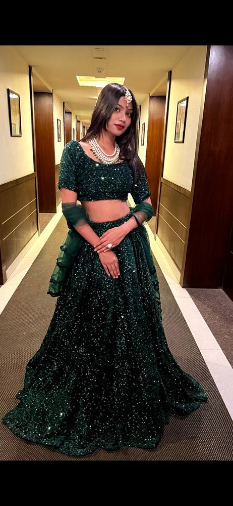 Green lehenga