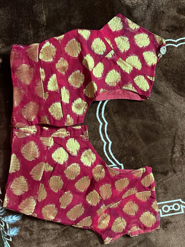 pure blouse  mahroon