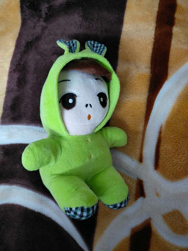Cute Parrot Green Girl Doll