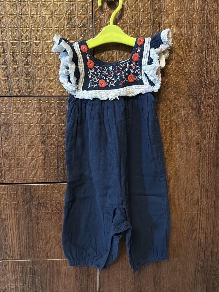 Embroidered Baby Romper
