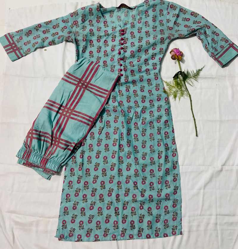 Ladies Kurta Set M Size Measurements Available