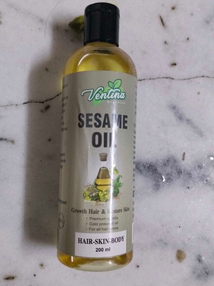 Ventura Organic Sesame Oil | Cold Pressed | Hair,