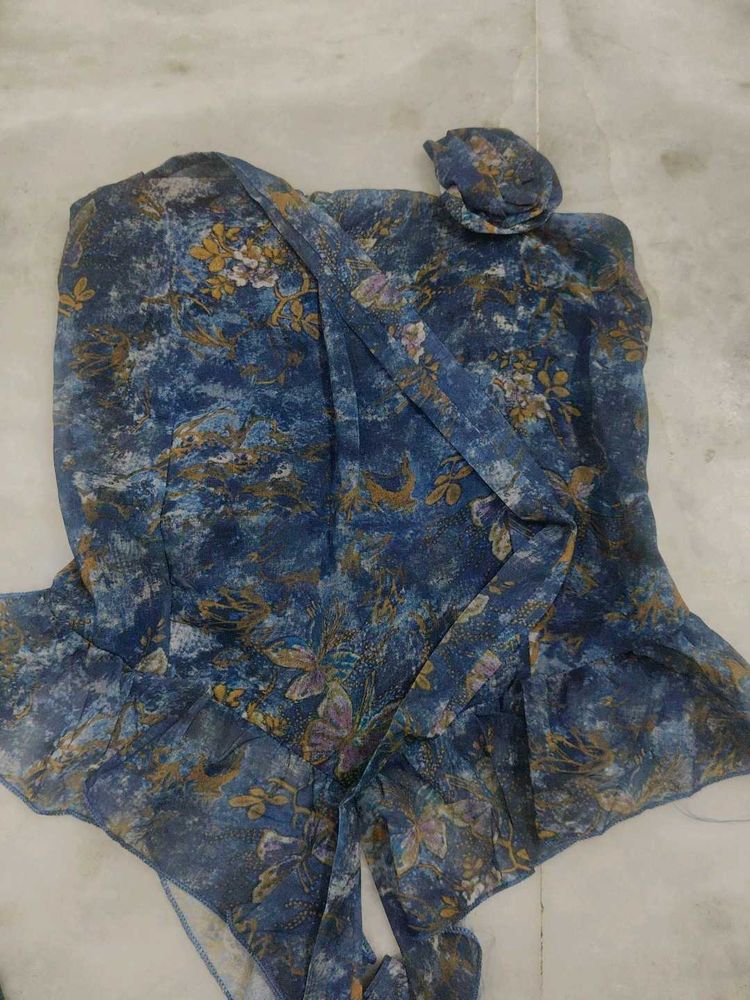 floral tube scarf top