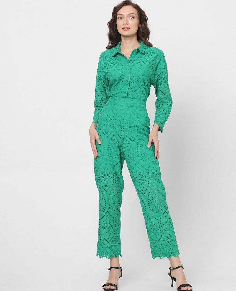 Green Lace Co-ord Set