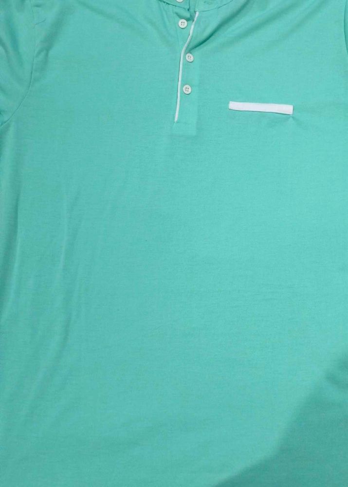 Men&#39;s Aqua Green Casual Tshirt
