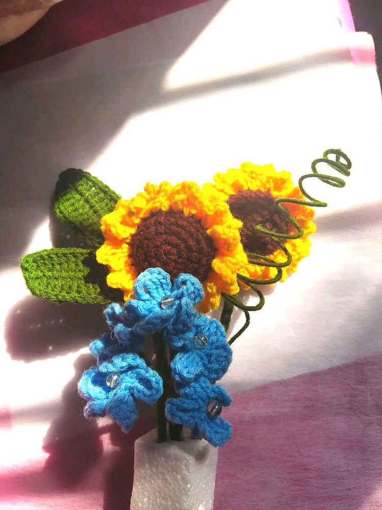 Valentine's Bouquet Crochet sunflower