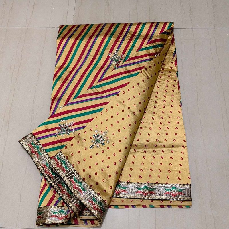 Elegant Striped Saree