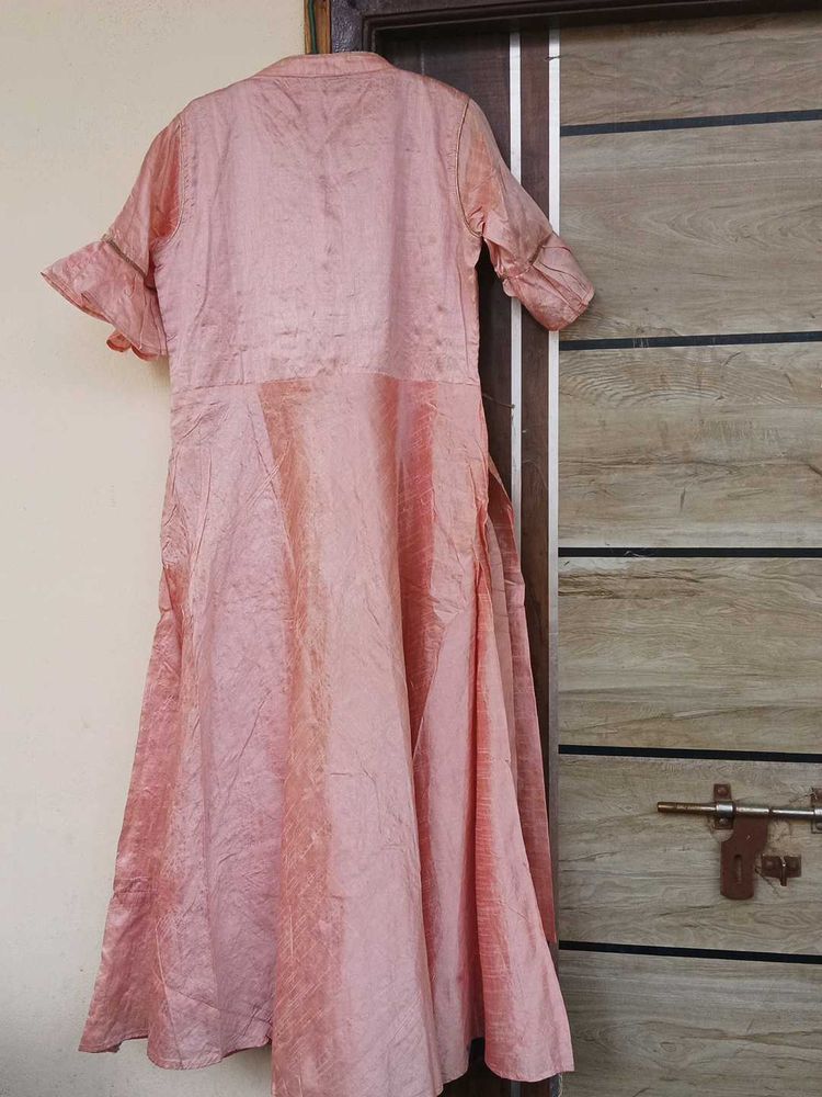 Peach Designer  Kurta