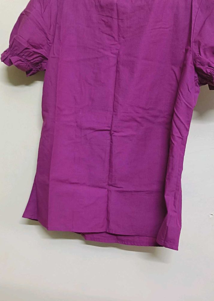 Purple Short Sleeve Top