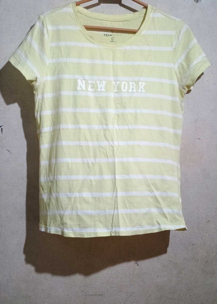 Lime Yellow Colour Tshirt