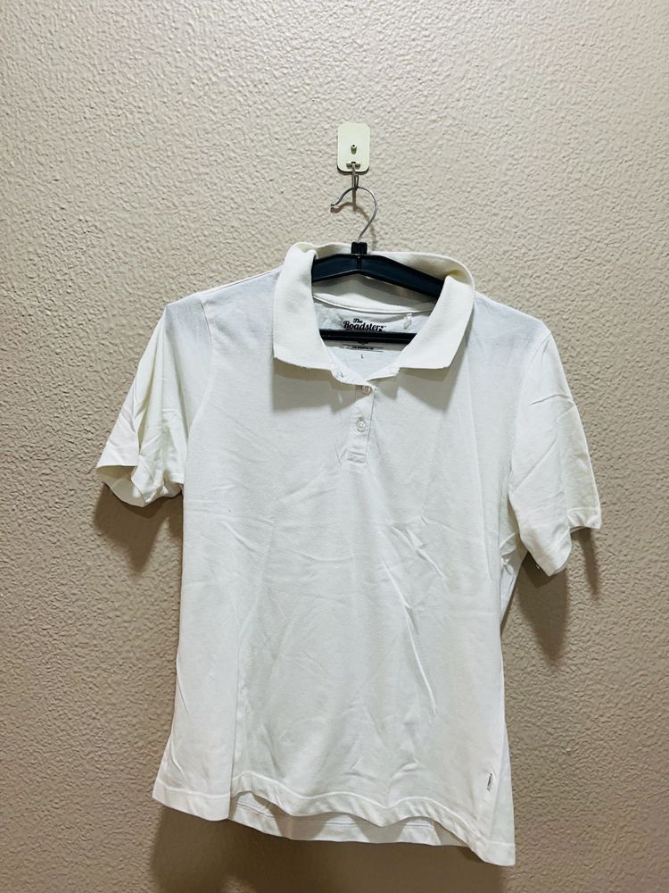 White Polo T-Shirt
