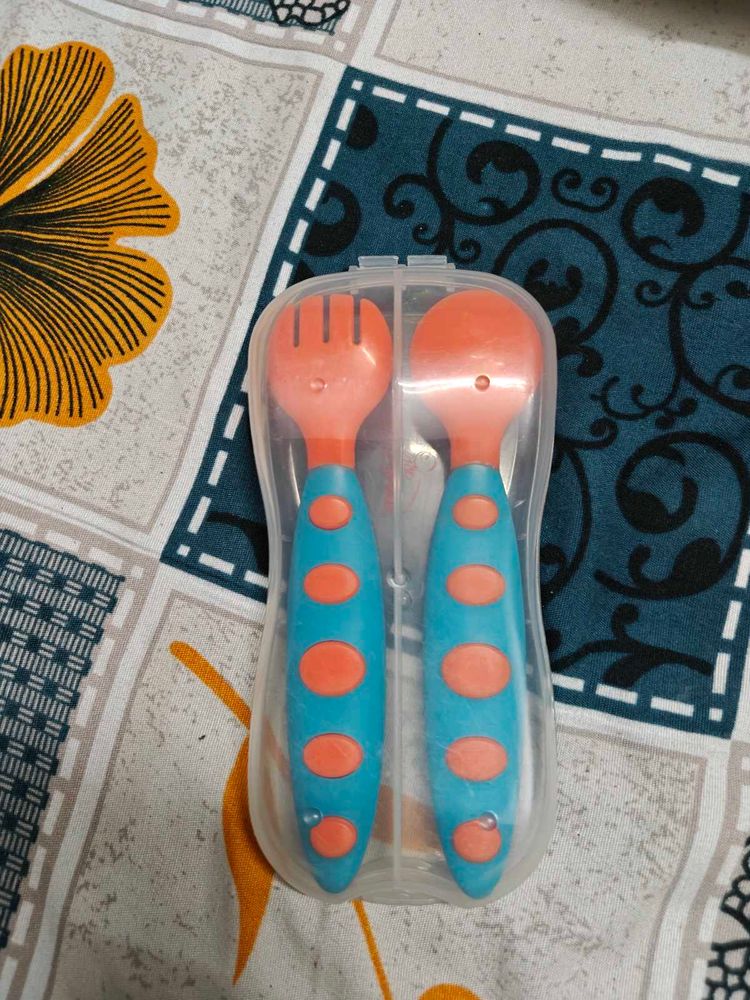 Safe o kid Baby Fork &amp; Spoon Set